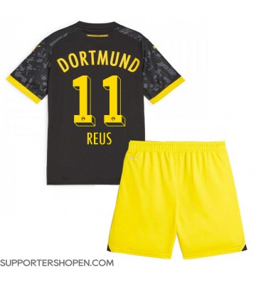 Borussia Dortmund Marco Reus #11 Bortatröja Barn 2023-24 Kortärmad (+ korta byxor)